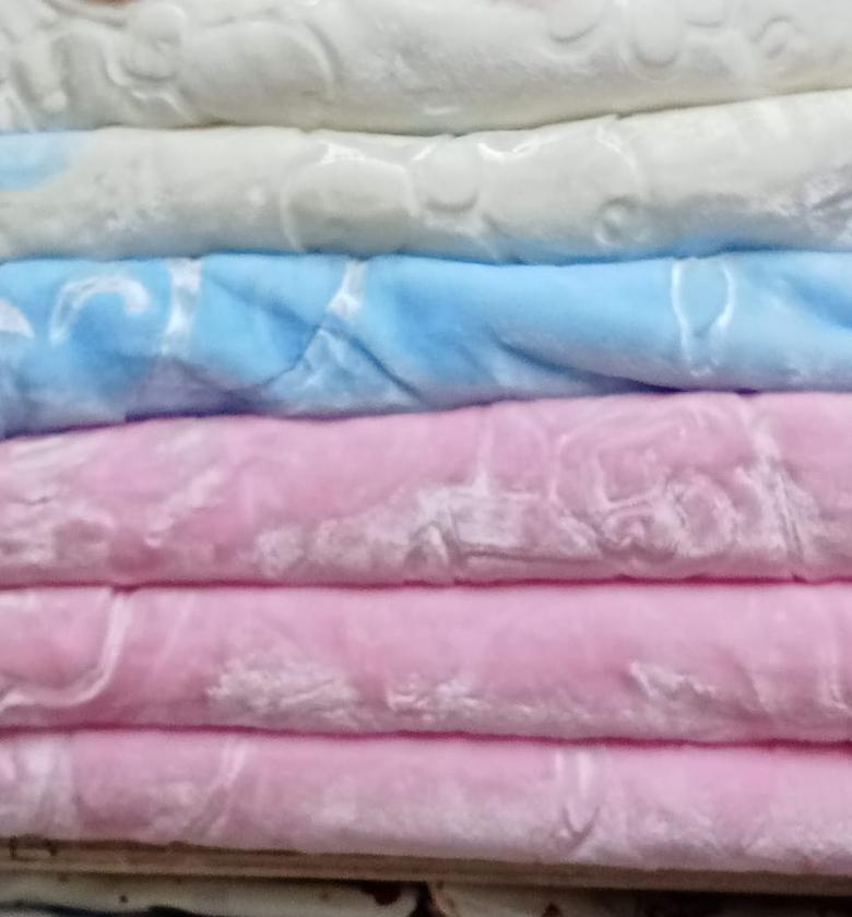 Warm Fleece Heavy Super Soft Baby Shawl Baby Blanket image