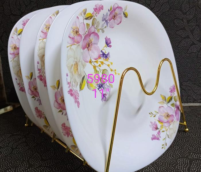 Set Of 6 Heavy Ceramic Dinner Plates image