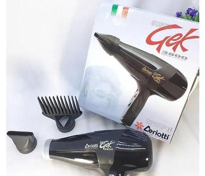 Gek Ceriotti Hair Dryer Blow Dry 3800 Straightener-BLACK image