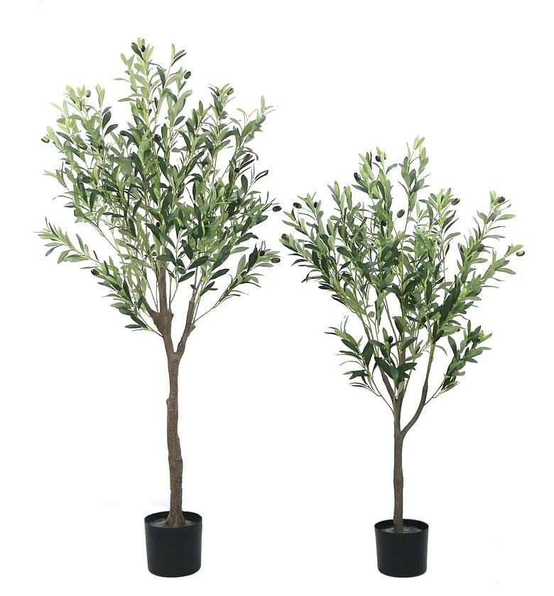 High quality real touch olive plants with fruits  image