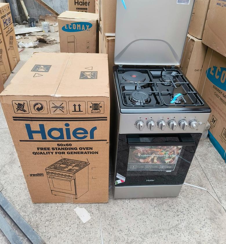 COOKER + OVEN. 50*60 Haier 3 gas + 1 Electric  Cooker with Electric Oven  image