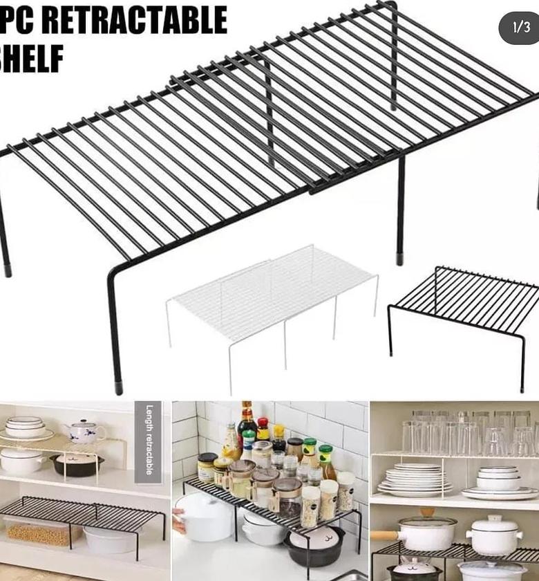 Expandable shelf raiser ▫️Multipurpose organiser image