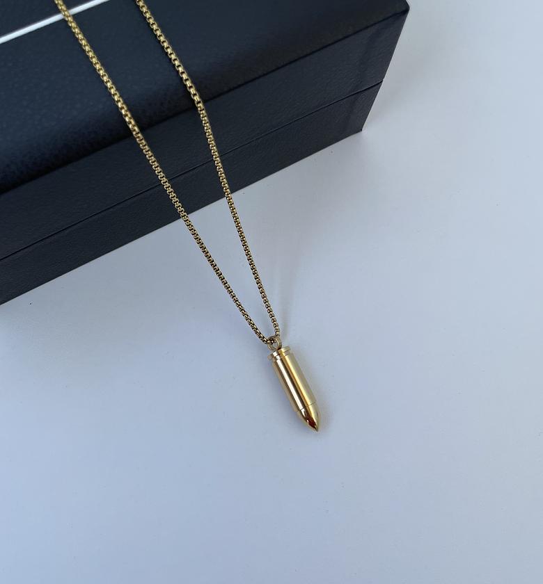 Burna Bullet Necklace (Gold) image