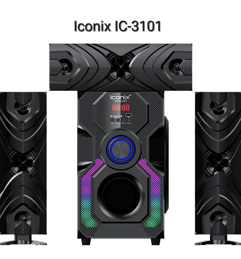 Iconix IC-3101 3.1 CH SUPER BASS SOUND SYSTEM FM,USB,BT image