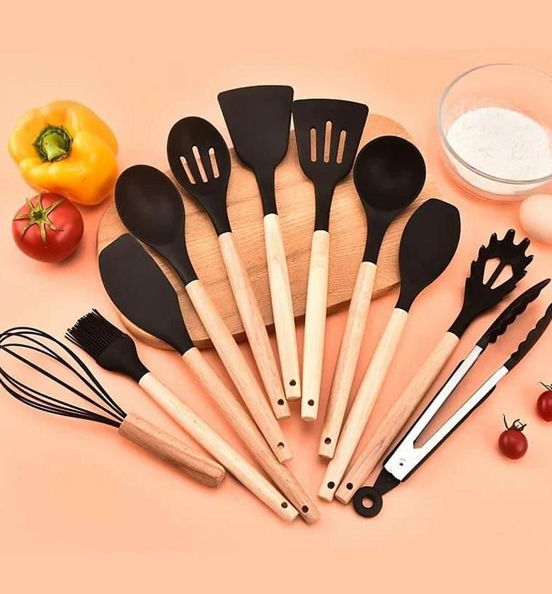 12pc Silicone Spoons Set image