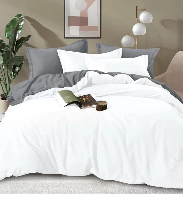 Plain Double sided color Cotton Duvet covers. image
