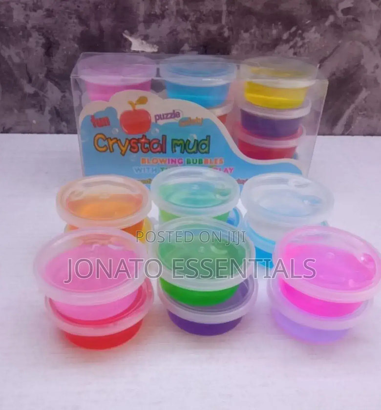 Colorful Crystal Mud Slime Set for Kids Fun Toy image