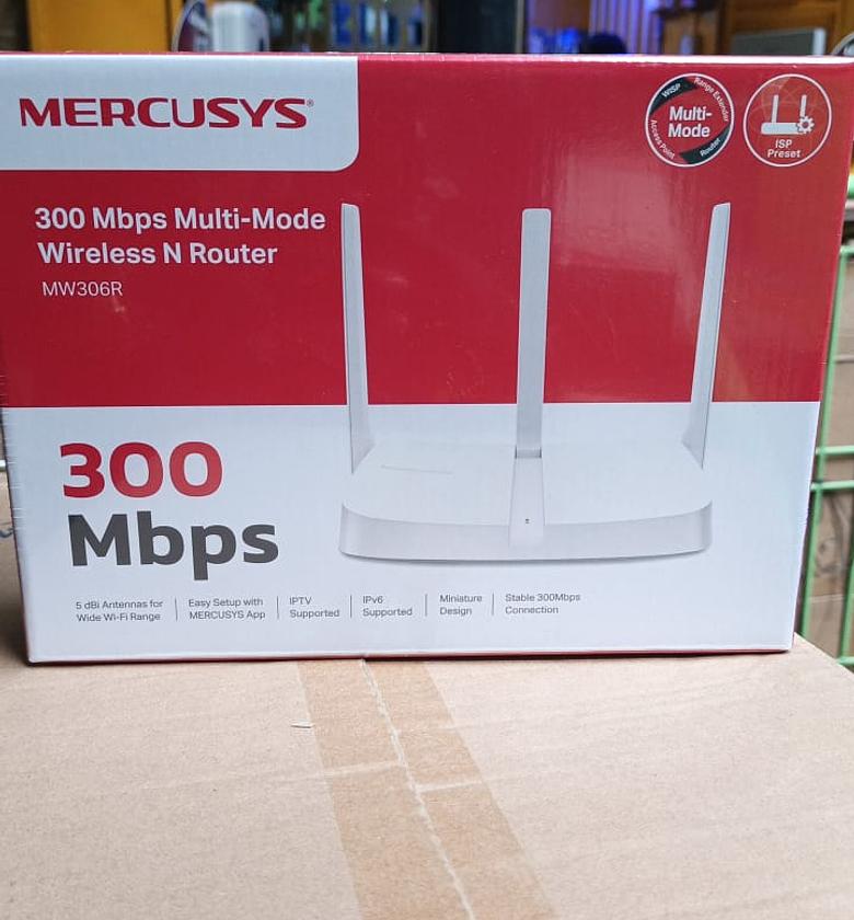 4G White Mercusys MW305R 300 Mbps Wifi Wireless N Router image