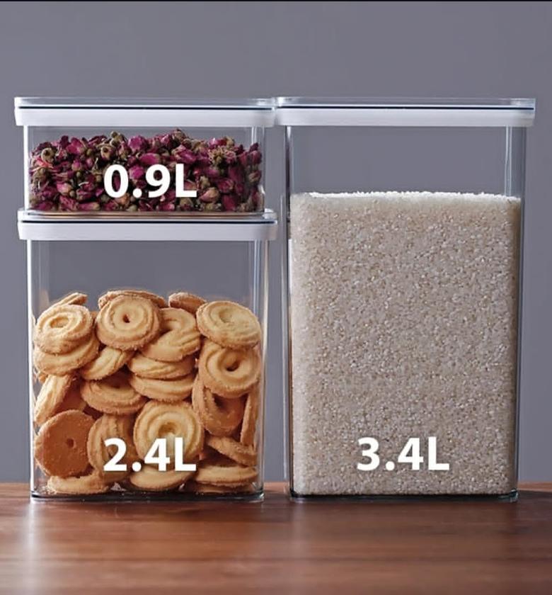 Acrylic Food Storage Containers with Airtight Lids image