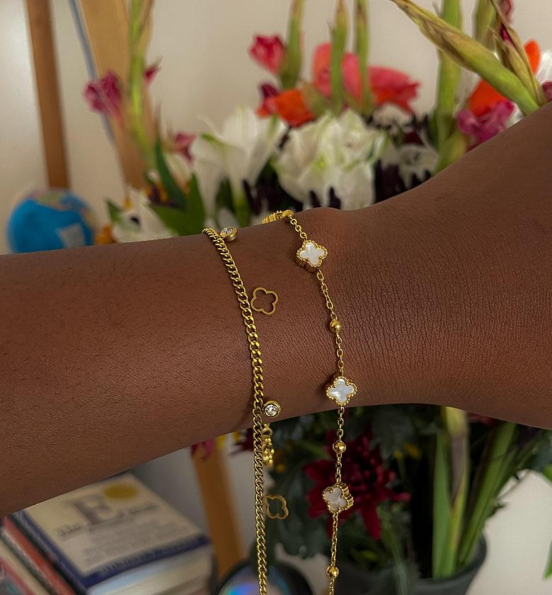 Elegant Clover Charm Bracelet image