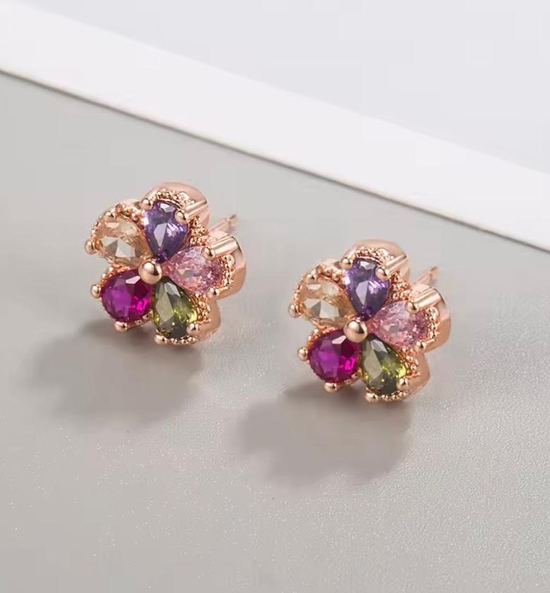 Imperial Blossom Rose Gold Earrings image