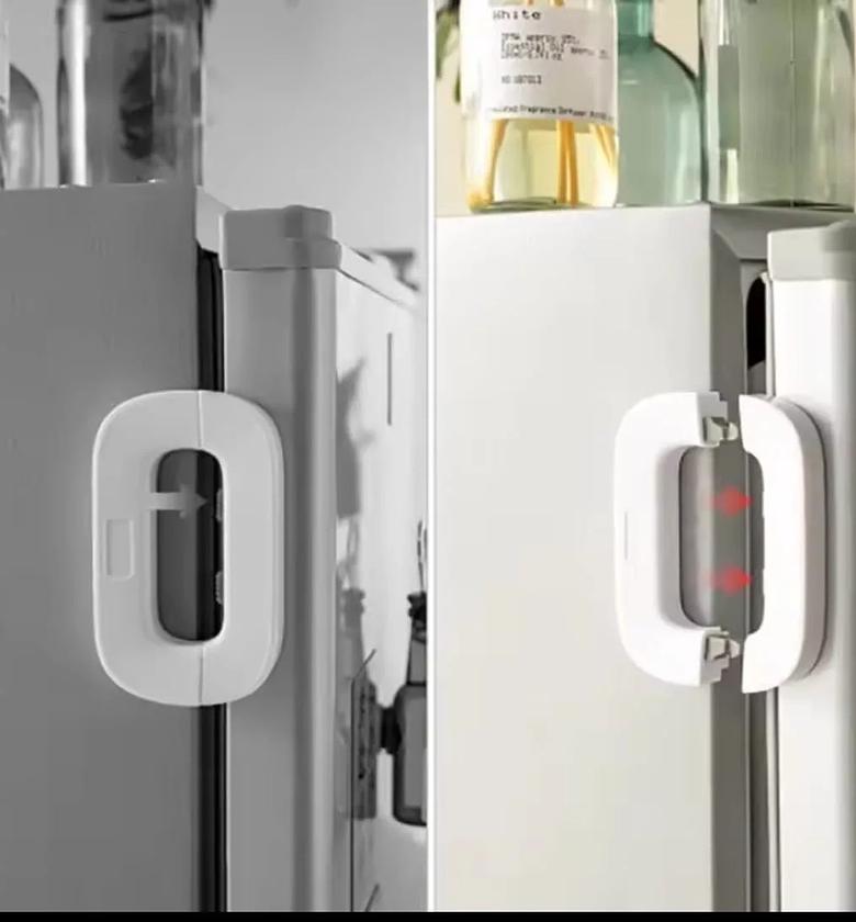 Multi-Function Safety Lock for Refrigerators & Cabinets image