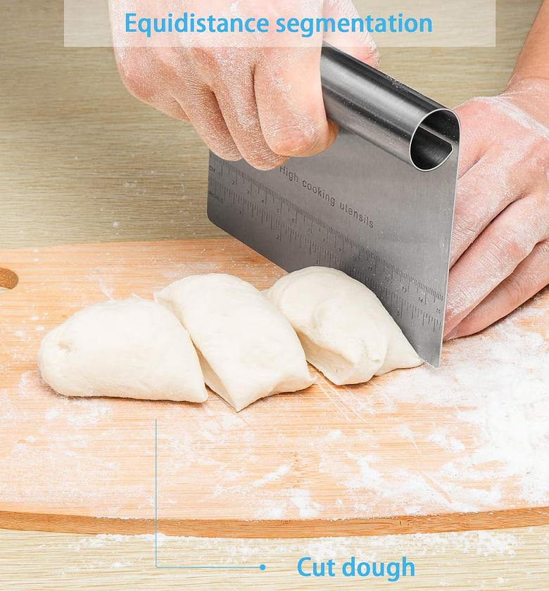 Cake Scrapper, Pro Dough Pastry Scrapper/Cutter/Chopper image