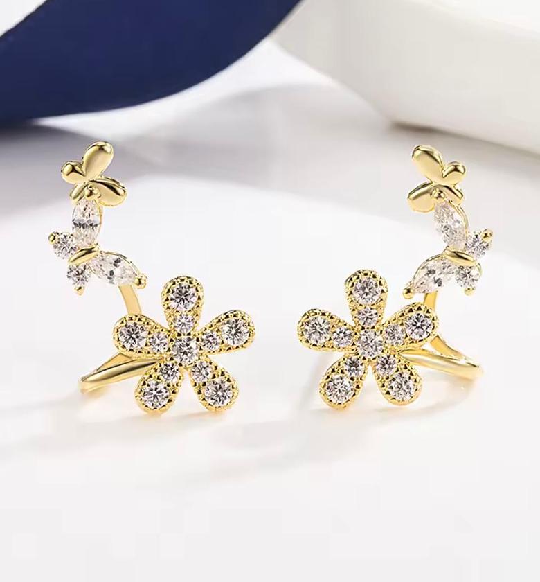 Secret Garden Butterfly Climber Earrings image
