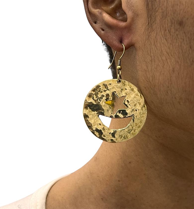 Marjana Brass Earrings  image