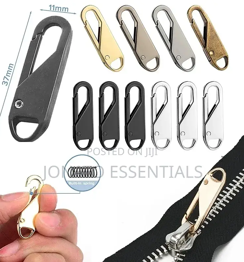 2pc Zipper Slider Puller, Buckle Replacement image