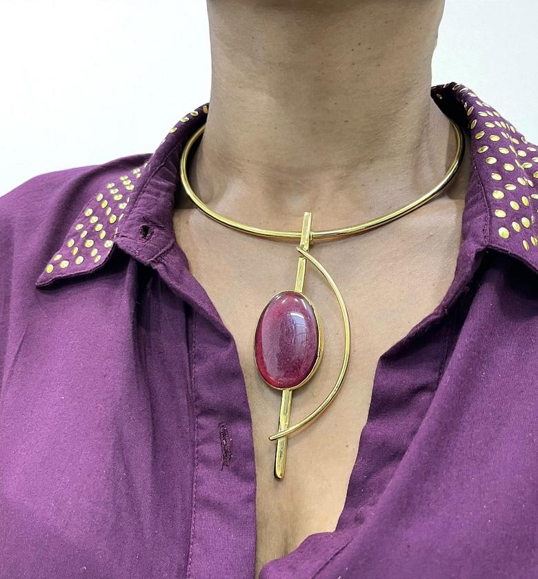 Ruby Brass Choker image
