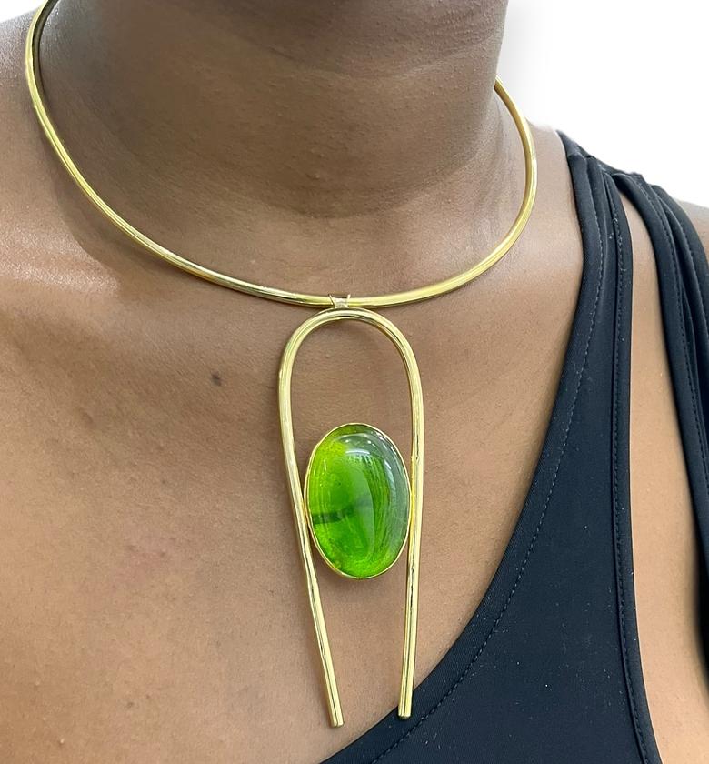 Nia Brass Chokers image