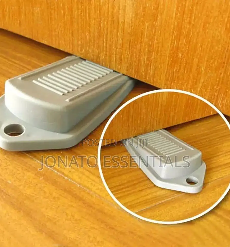 2 Piece Door Stoppers,Wedge Door Stop Stopper, Door Jammers image