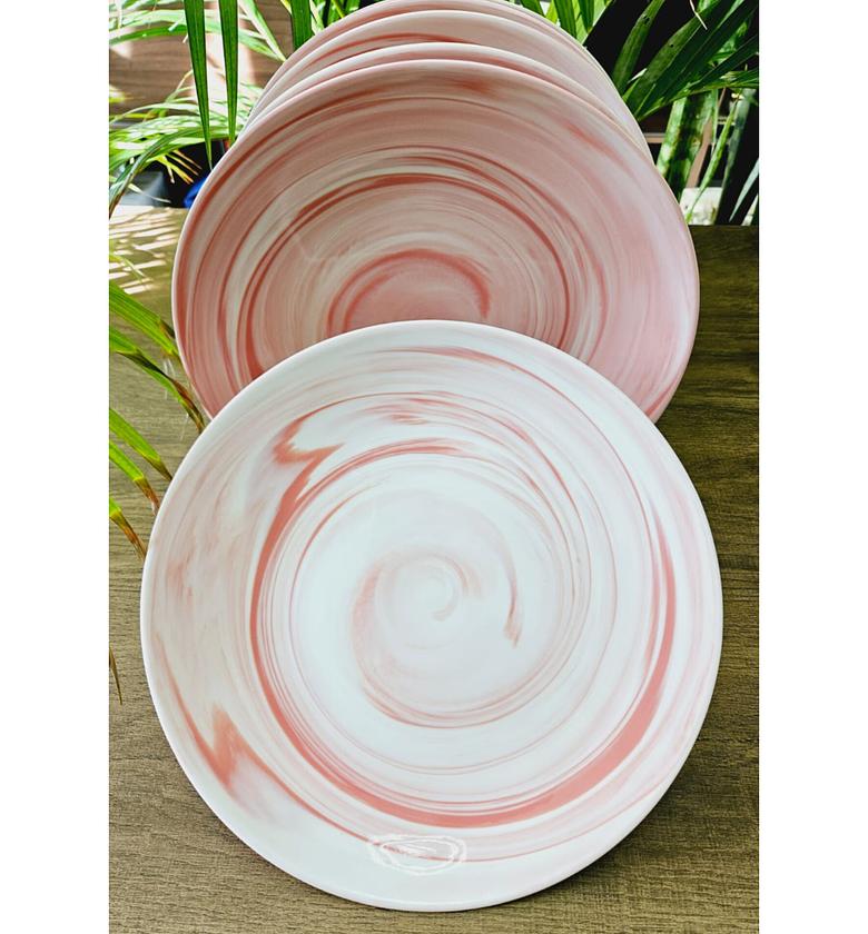 6-Piece Premium Ceramic Dinner Plate Set  image