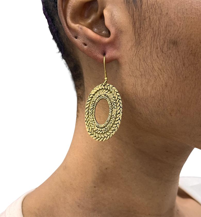 Abena Brass Earrings  image