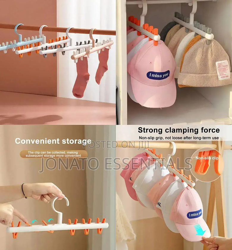 Hats, Caps and Socks Organizer and Hanger image