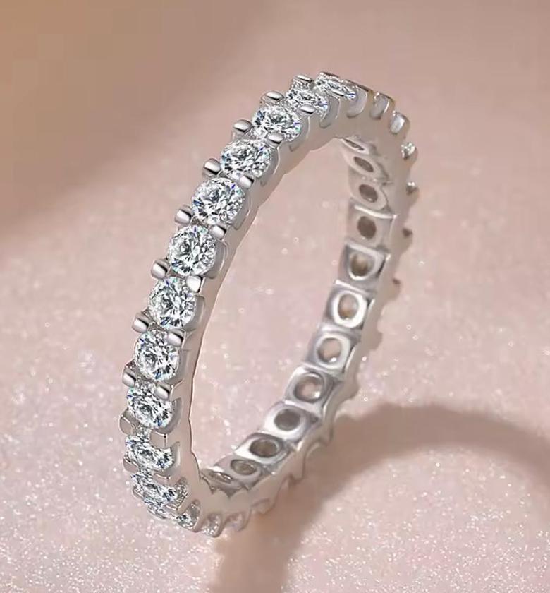 Eternal Brilliance Pure Silver Eternity Band image