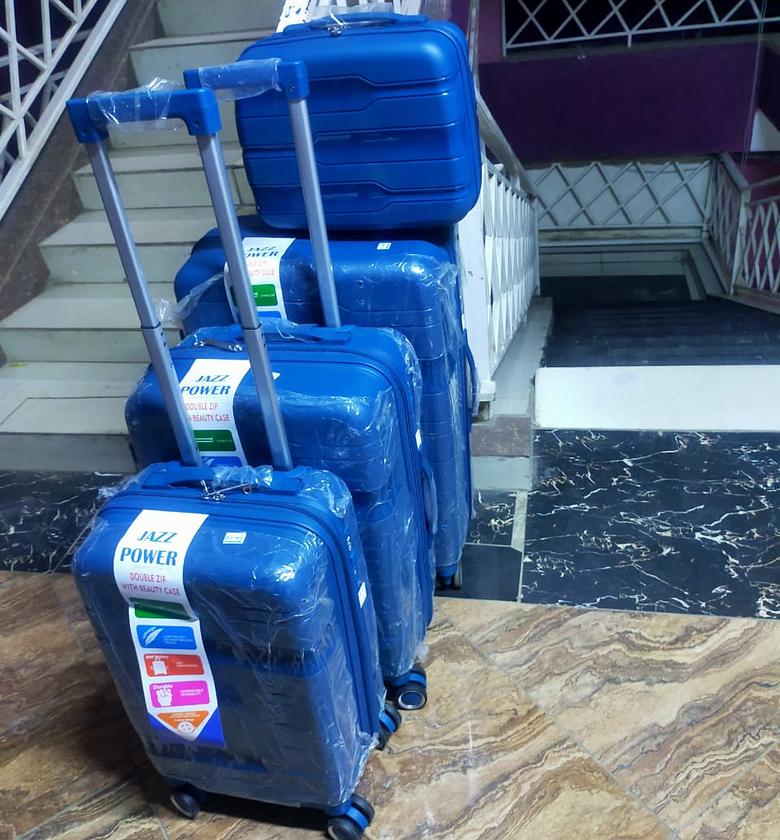 Fashion 4 IN 1 UNBREAKBLE LAXURIOUS RUBBER SUITCASE BRIEFCASE TRAVEL BAG image