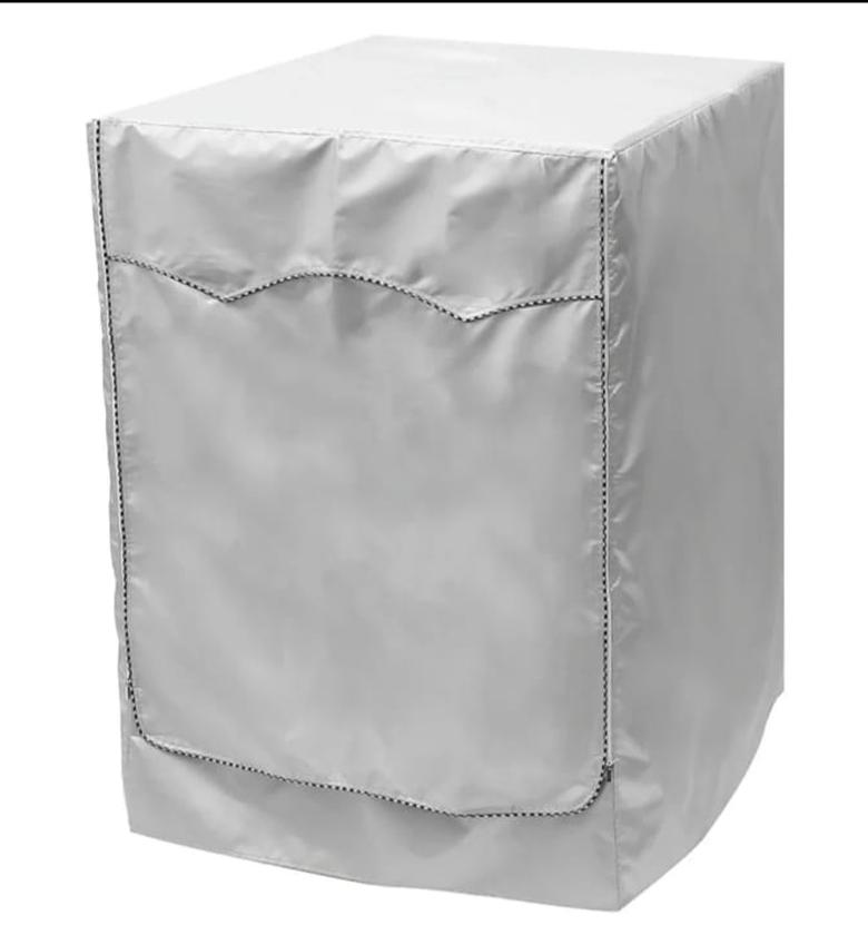 Silver grey washing machine cover  image