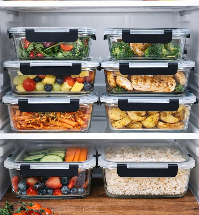 4pc Glass Food Containers  image