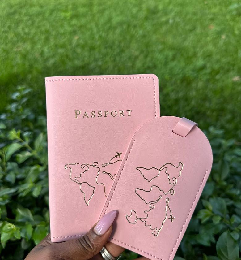 World Map Outline Passport Cover image