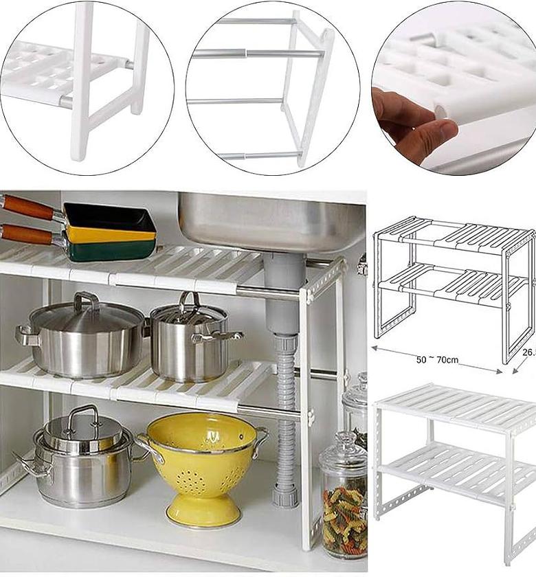 2 Tier Under Sink Organizer Rack image