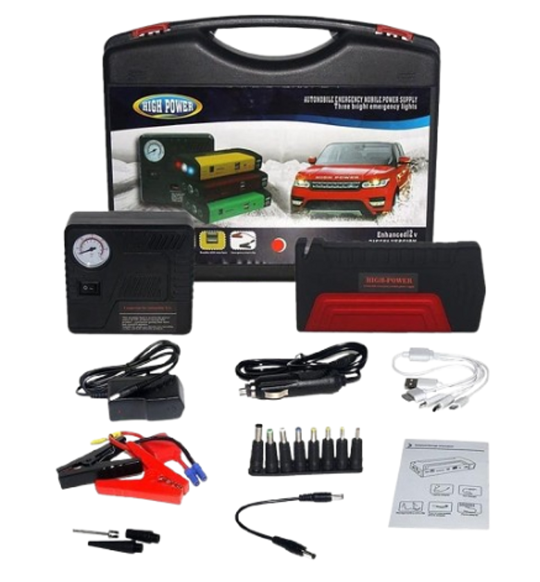 12V Portable Car Jump Starter Kit With Accessories image