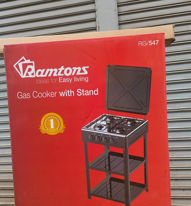 Ramtons 4 Burner Standing Cooker With Shelf image