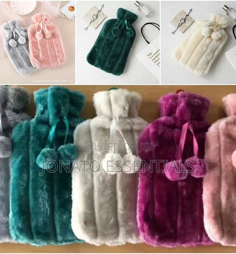 2L Plush Hot Water Bottle, Body Massage Heat Bag image
