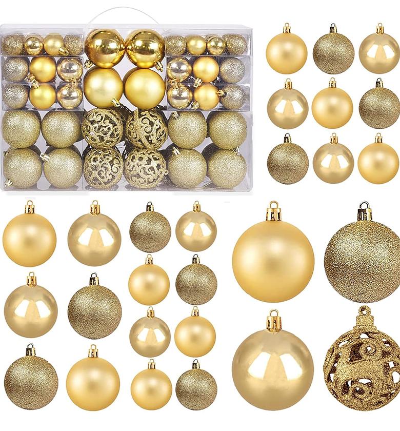 100pcs Christmas Tree Decoration Balls – Holiday Ornament Set image