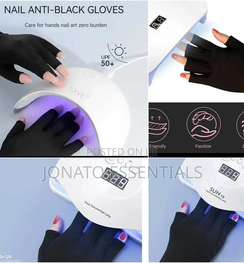 Anti UV Radiation Gel Dryer Machine Protection Gloves image
