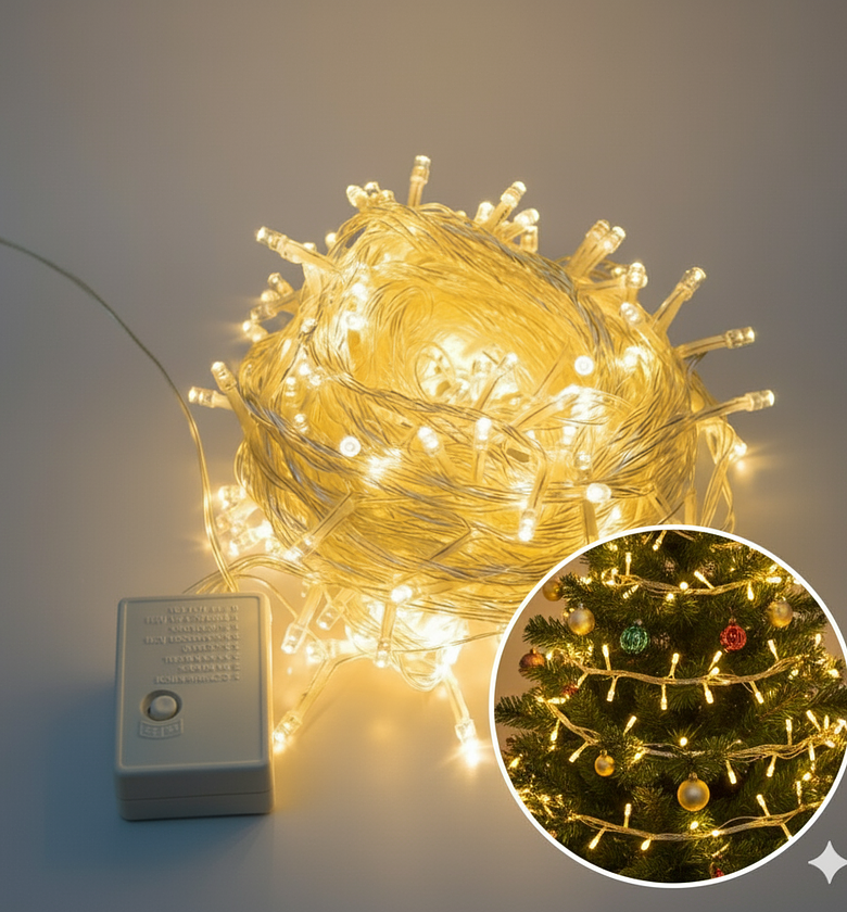 Warm White LED Fairy Lights 10M Christmas Electric Kenya image