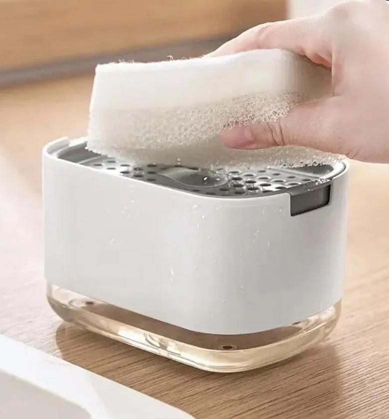 Soap pump and sponge image