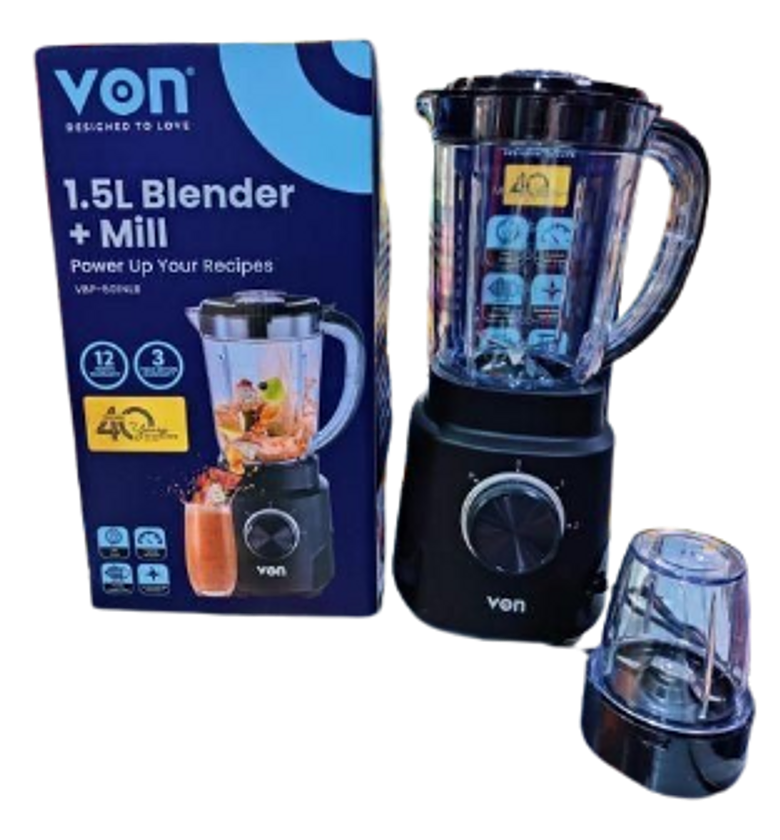 Blender. VON 2in1 VBP501NLB Blender, 500W - image