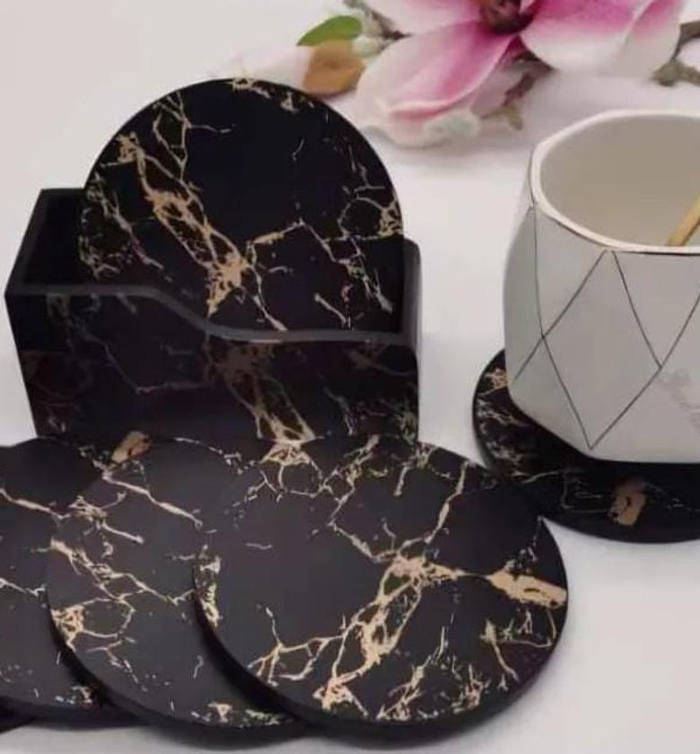 Marble cup coaster image