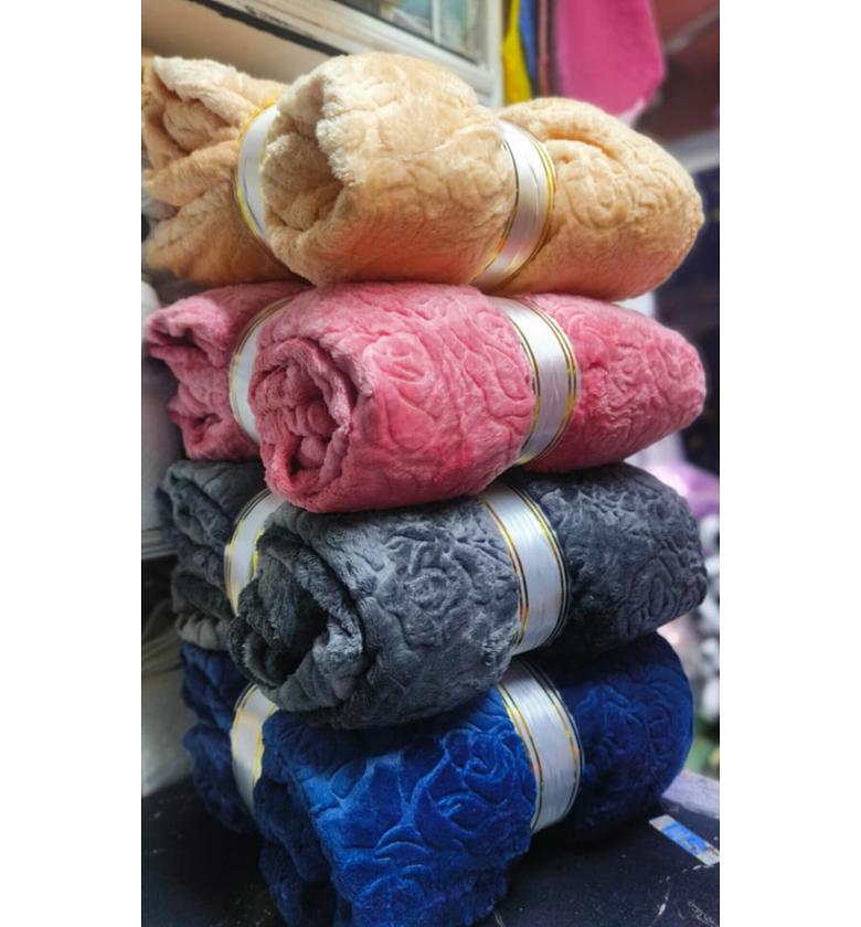 Warm Patterned Fleece Throw Blanket image