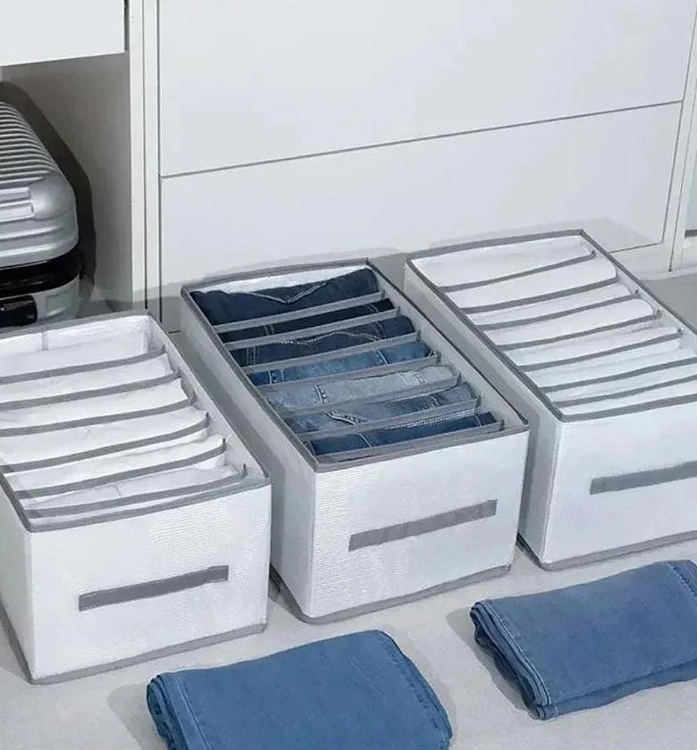 8 grid jeans/cloth  storage organizer  image