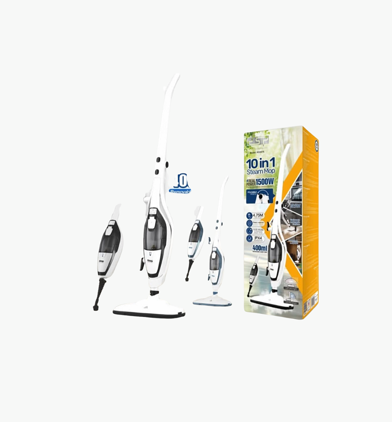 DSP 10-in-1 Multi-Function Steam Mop with Detachable Handheld Unit image