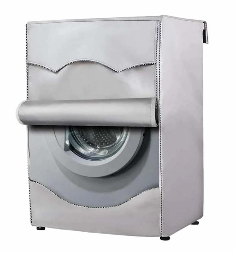 Premium Silver Waterproof Front Load Washing Machine Cover image