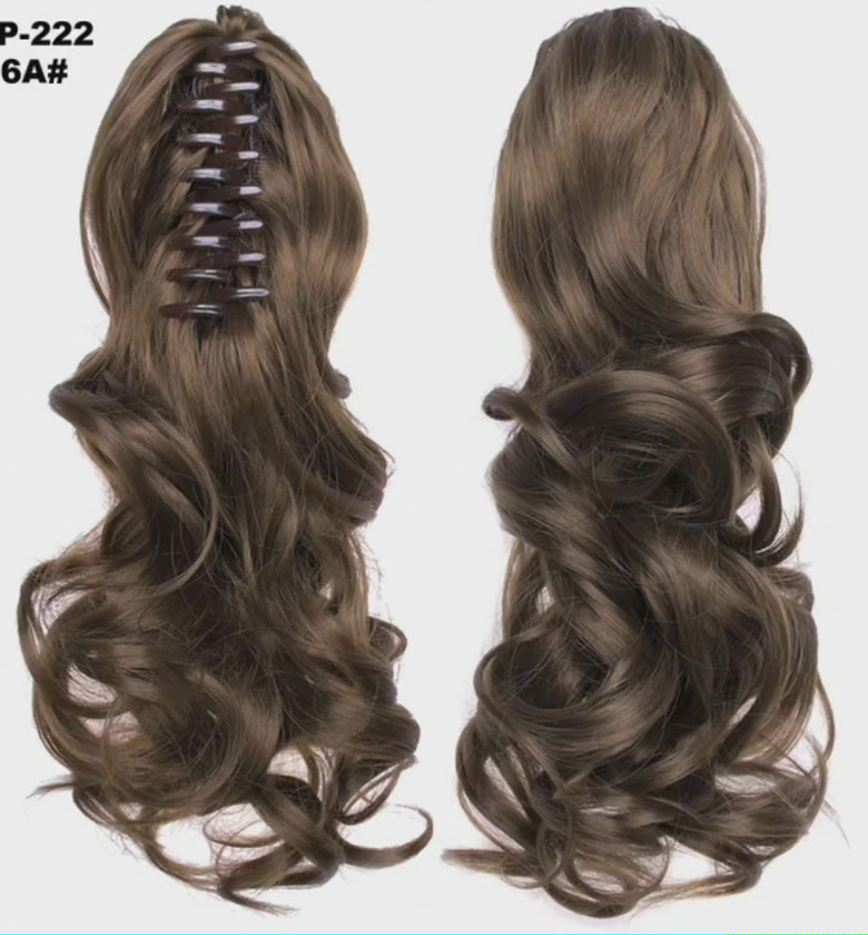 Silky Synthetic Ponytail Clip-on Hair Extension image