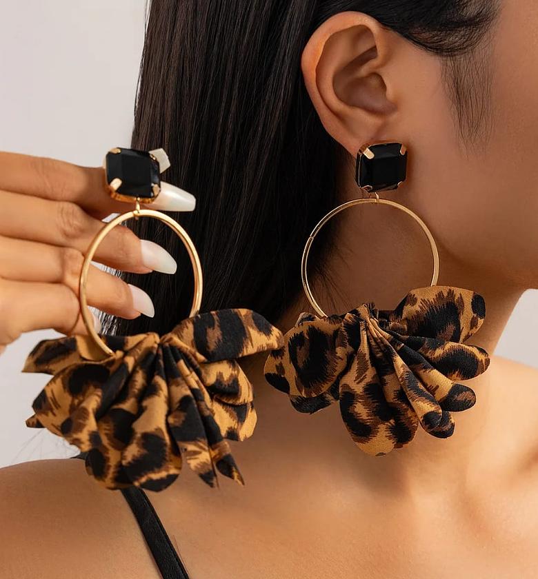 Animal print earrings  image