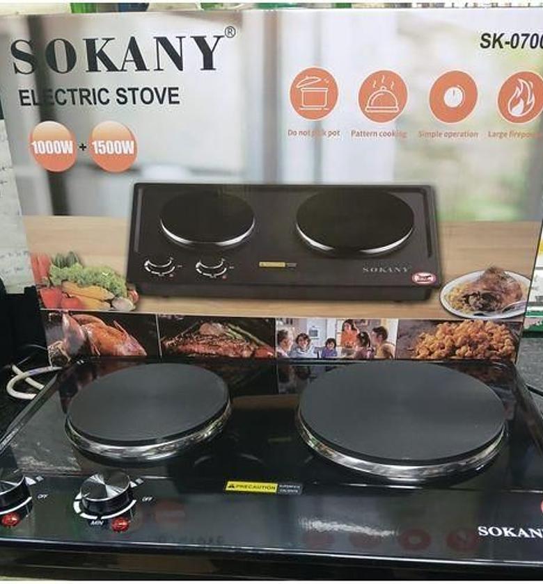 Sokany Electric hot plate Double cooking stove image