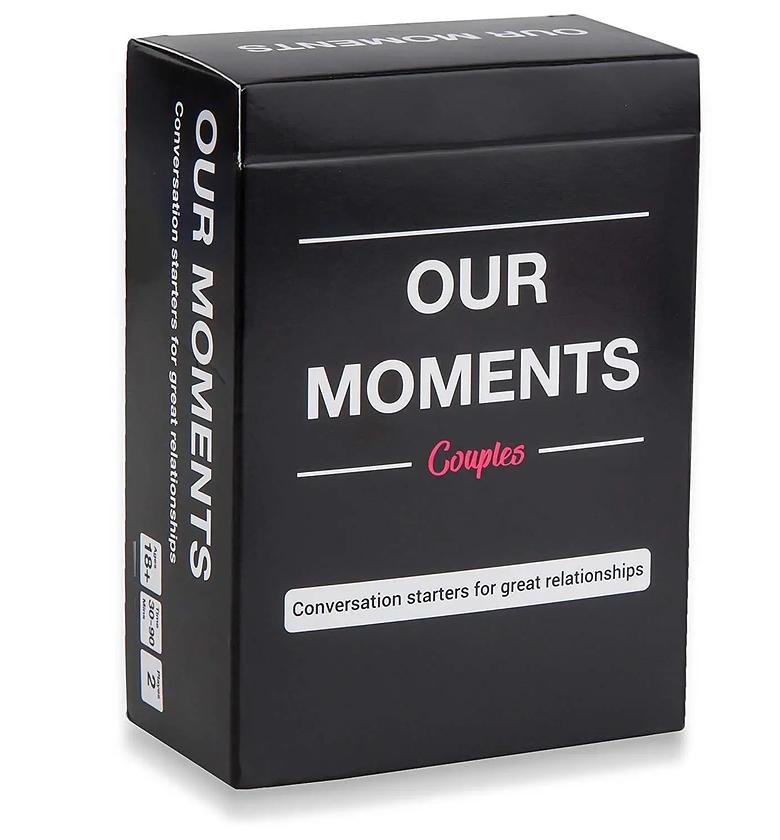 OUR MOMENTS Couples: 100 thought-provoking conversation starters for great relationships - fun conversation card game for couples image