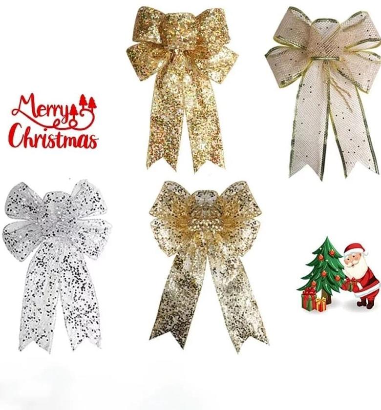 3pcs Assorted Christmas ribbons image